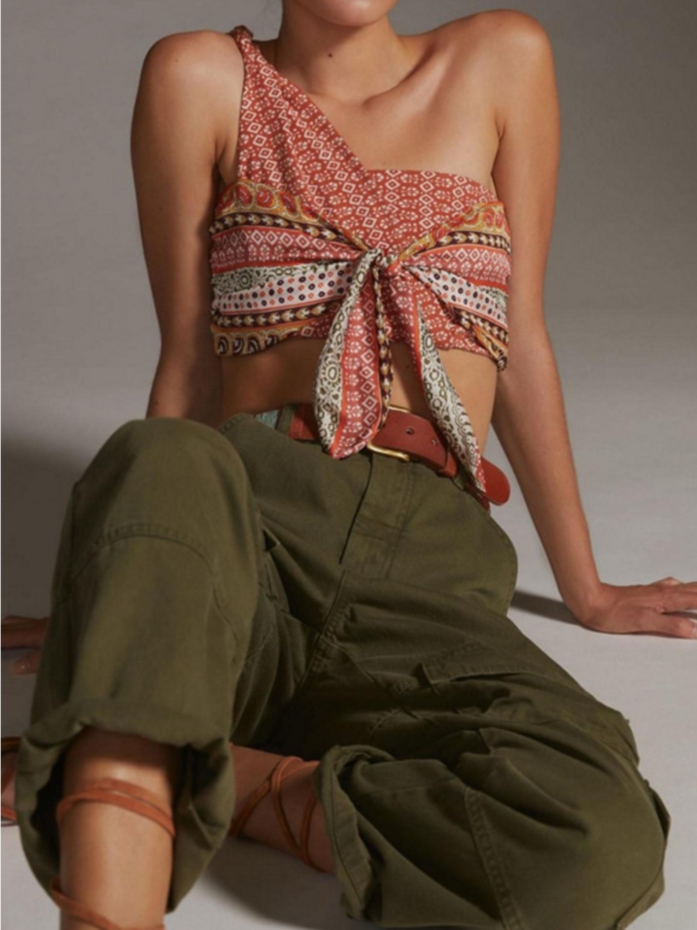 Anthropologie Bandeau Tie Top - Picture 3 of 7